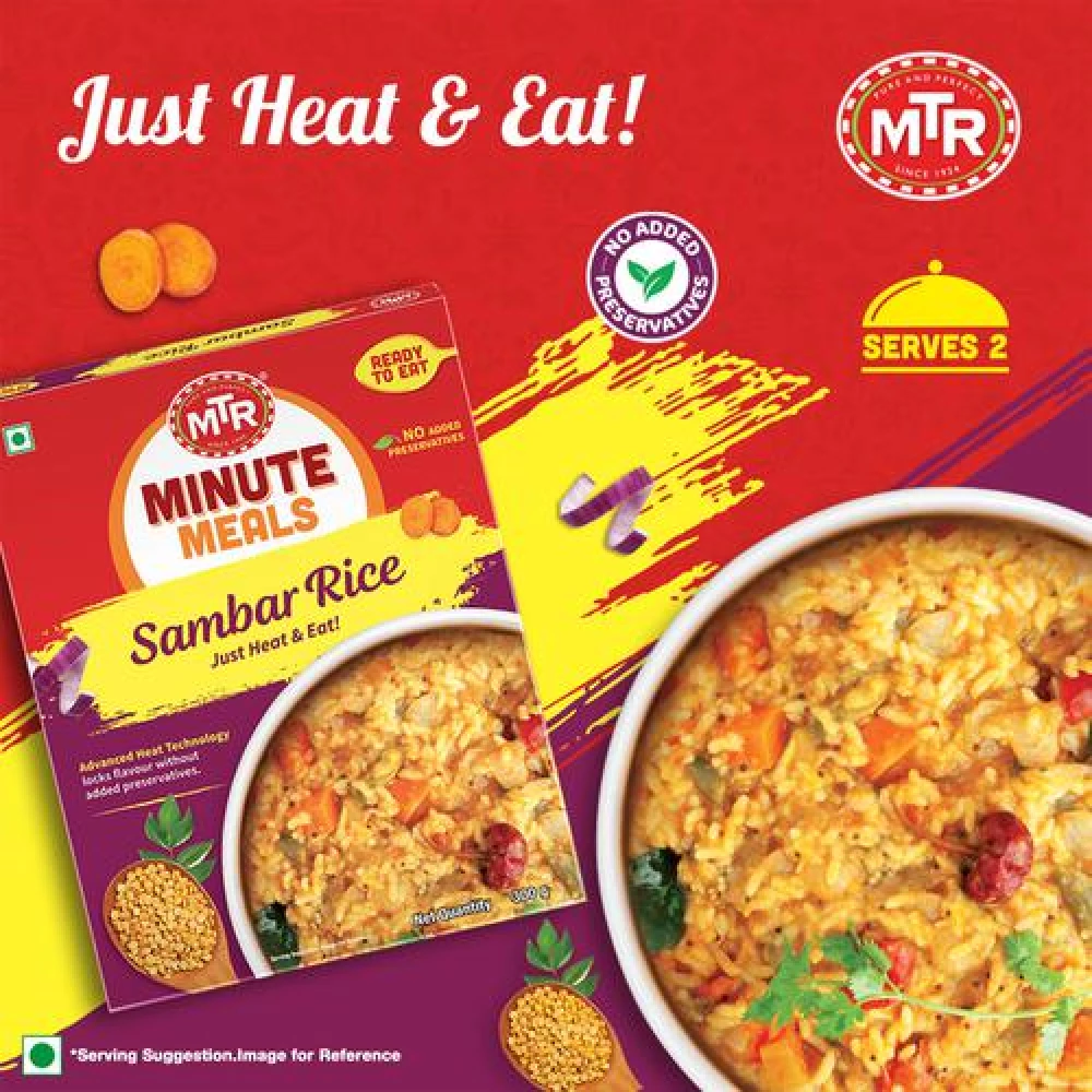 MTR Ready To Eat - Sambar Rice, 300 g Carton-7.webp